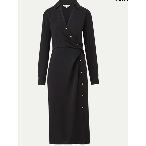 Veronica Beard Wright Midi Button Down Collared Dress US 6 - Picture 2 of 12